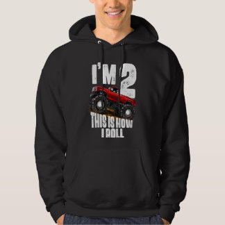 Kinder 2e verjaardag Jongen Monster Truck Rule Hoodie
