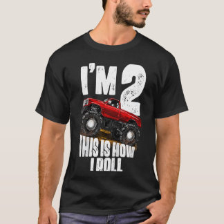 Kinder 2e verjaardag Jongen Monster Truck Rule T-shirt