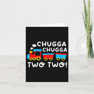 Kinder 2e Verjaardag Jongen Trein Chugga Chugga Tw Kaart