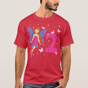 Kinder 2e verjaardag meisje vette vlinder i m 2 ja t-shirt