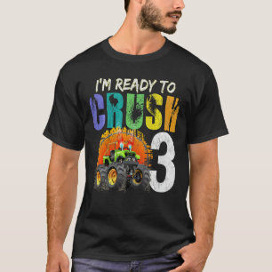 Kinder 3 Jaar Oud Jongen Monster Vrachtwagen Verja T-shirt