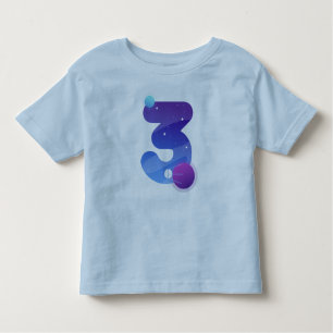 Kinder 3 jaar oud jongensplaneten ruimte 3e verjaa kinder shirts