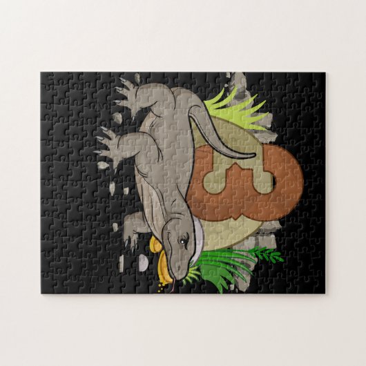 Kinder 3 jaar oude Komodo draak Reptile 3rd Birthd Legpuzzel (Horizontaal)