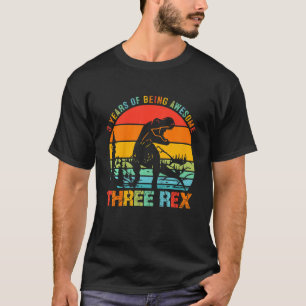 Kinder 3-jarige jongen drie 3e verjaardag derde da t-shirt