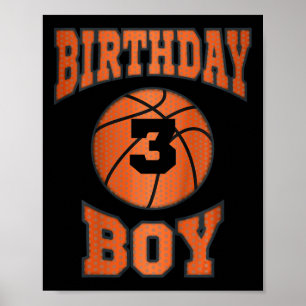 Kinder 3e 3e 3 3 jaar Happy Birthday Boy Bys Poster