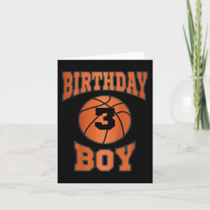 Kinder 3e derde 3 drie jaar Happy Birthday Boy Bas Kaart