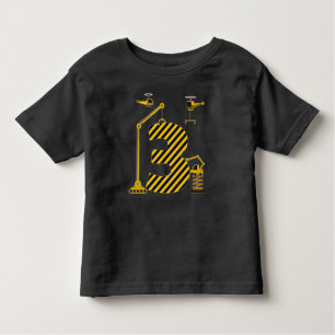 Kinder 3e verjaardag Crane Excavator Truck 3 jaar  Kinder Shirts