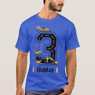 Kinder 3e verjaardag Crane Excavator Truck 3 jaar T-shirt