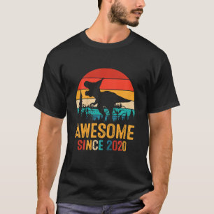 Kinder 3e verjaardag Dinosaur 3 jaar Geweldige jon T-shirt