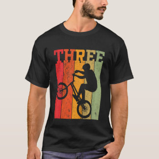 Kinder 3e verjaardag jongens 3 jaar oud drie Bmx B T-shirt