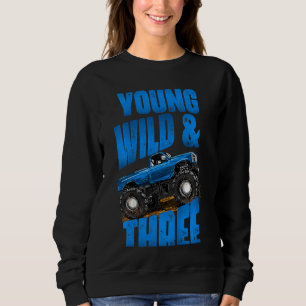 Kinder 3rd Birthday Boy Monster Truck Rule Jam Dri Trui