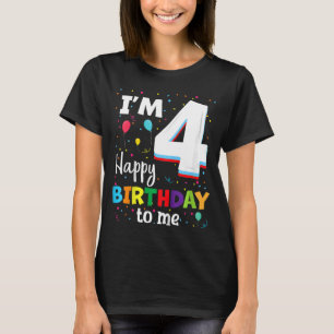 Kinder 4 jaar 4e verjaardag Happy Birthday Boy 4 j T-shirt