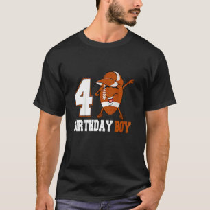Kinder 4 jaar oud Football van dobbending 4e verja T-shirt