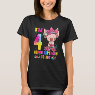 Kinder 4 jaar oud meisje Geweldige prinses Cute Pi T-shirt