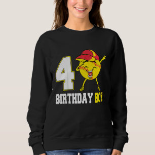 Kinder 4 jaar oude wasdrotball 4th Birthday Boy Trui