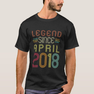 Kinder 4-jarige geschenken - Legend sinds april 20 T-shirt