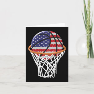 Kinder 4 juli Basketbal USA Vlag Kinder Jeugd Bo Kaart