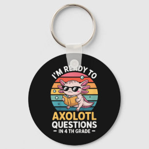 Kinder 4e klas IM klaar voor Axolotl-vragen in 4T Sleutelhanger