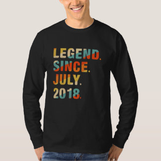Kinder 4e Verjaardag 4 jaar oude legende sinds 2 j T-shirt