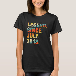 Kinder 4e Verjaardag 4 jaar oude legende sinds 2 j T-shirt