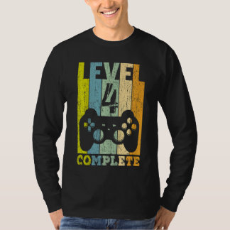 Kinder 4e verjaardag Jongen Meisniveau 4 jaar 2018 T-shirt
