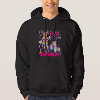 Kinder 4e Verjaardag Meisjes 4 Jr Rood Haired 4e B Hoodie