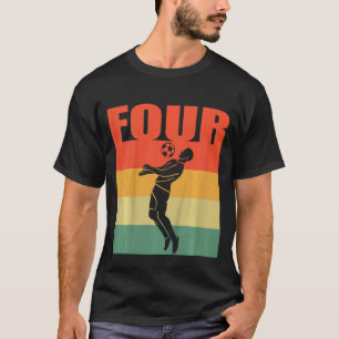 Kinder 4e verjaardag van het 4-jarig ouderwets mei t-shirt