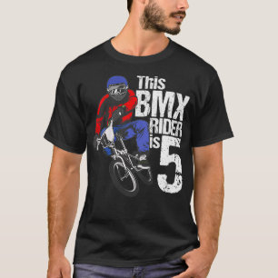 Kinder 5 Jaar Oud BMX Verjaardagsfeestjes Jongens T-shirt
