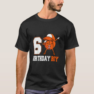 Kinder 5 Jaar Oud Dabbing Basketbal 5e Verjaardag T-shirt