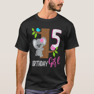 Kinder 5 jaar oud Koala Birthday Koalafied Girl 5e T-shirt