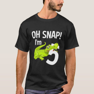 Kinder 5 jaar oude alligator Birthday Crocodile Ga T-shirt