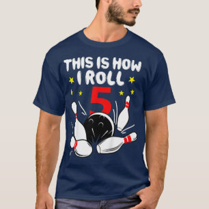 Kinder 5 jaar oude Bowling Dit is hoe ik de 5e bil T-shirt