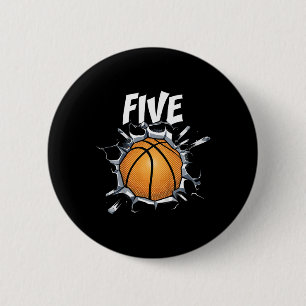 Kinder 5 jaar oude Bysketbyll verjaardagsfeest the Ronde Button 5,7 Cm