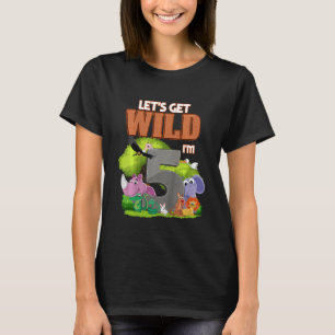 Kinder 5 jaar oude dierentuin dierentuin Safari ju T-shirt