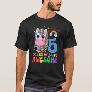Kinder 5 jaar oude Gifts 5th Birthday Girl Princes T-shirt