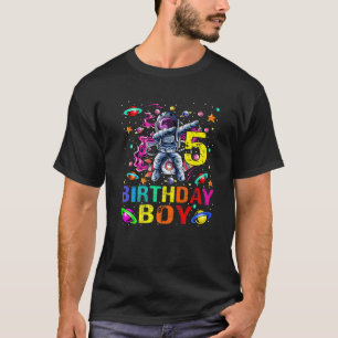 Kinder 5 jaar oude jongen Astronaut 5th Birthday B T-shirt