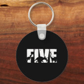 Kinder 5-jarige jongen Dinosaur T Rex Gift Sleutelhanger (Voorkant)