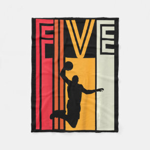 Kinder 5e Verjaardag Bysketbyll Lover Gift 5 Jaar Fleece Deken