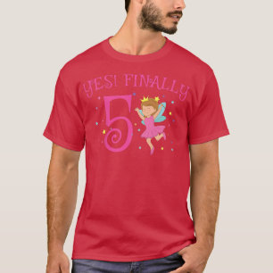 Kinder 5e verjaardag Cake Fairy Tale Girl Principe T-shirt