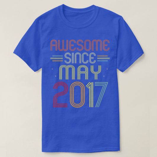 Kinder 5e verjaardag Gifts Geweldige sinds mei 201 T-shirt (Design voorkant)