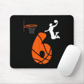 Kinder 6 jaar oud slam dunk its mijn 6e verjaardag muismat (Met muis)