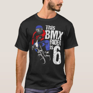 Kinder 6 jaar oude BMX Birthday Party boys Dirt Bi T-shirt