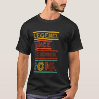 Kinder 6 jaar oude legenda sinds oktober 2016 6e b t-shirt
