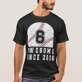 Kinder 6-jarige Baseball Boy geboren in 2016 Baseb T-shirt