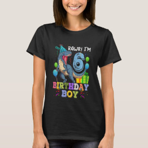 Kinder 6e Verjaardag Rawr I m 6 Rex Dinosaurus Par T-shirt