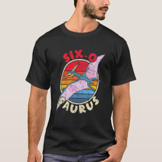 Kinder 6e verjaardag Zes o Saurus I Pterodactylus T-shirt