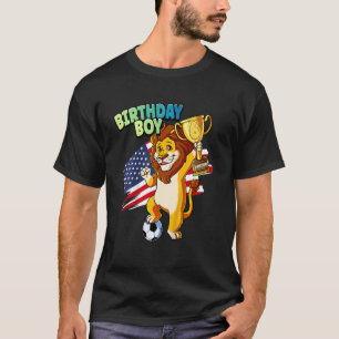 Kinder 6e Verjaardagsjongen Voetbal 6 Jaar Oud T-shirt