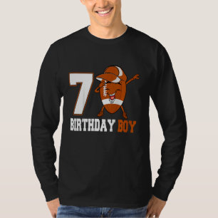 Kinder 7 Jaar Oud Dabbing Football 7e Verjaardag J T-shirt