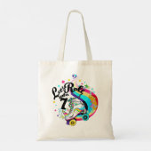 Kinder 7 jaar oud Schaats Unicorn Tote Bag (Achterkant)