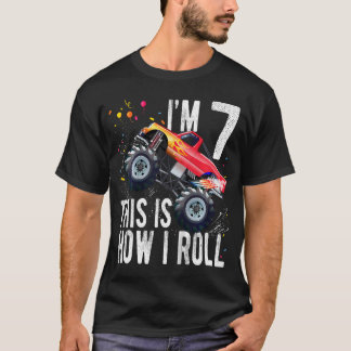Kinder 7 Jaar Oud Shirt 7e Verjaardags Jongen Mons